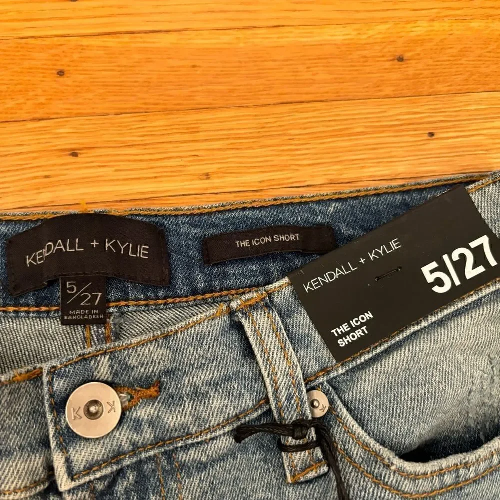 Kendall & Kylie The Icon Short Denim Jean Shorts